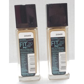 Maybelline 2 PACK - Maybelline Fit Me Matte + Poreless 310 SUN BEIGE Foundation Normal Oily