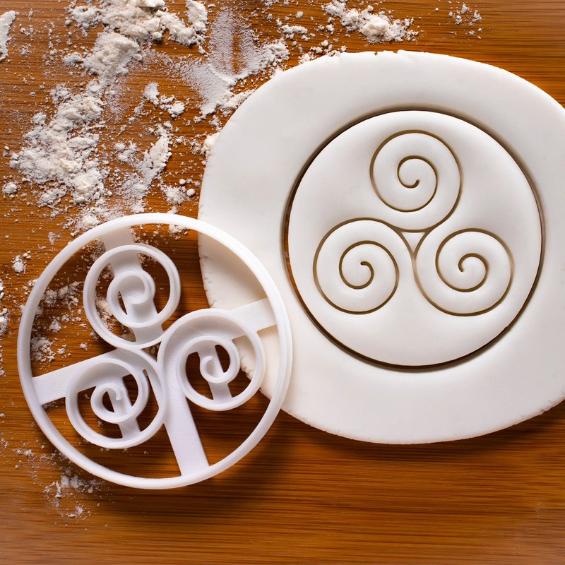 Set of 3 Nordic Runes Cookie Cutters (Celtic Tortoise Knot,