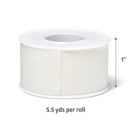 Medline Gentac EZ Silicone Tape, 1” x 5.5 Yards., Easy Tear Medical Tape, Gentle on Sensitive Skin, Keeps Wound Dressings and Devices in Place, Not Made with Natural Rubber Latex, 1 Per Box