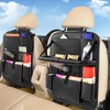 MONKONAR 2PACK PU PU Leather Car Backseat Organizer with Tablet