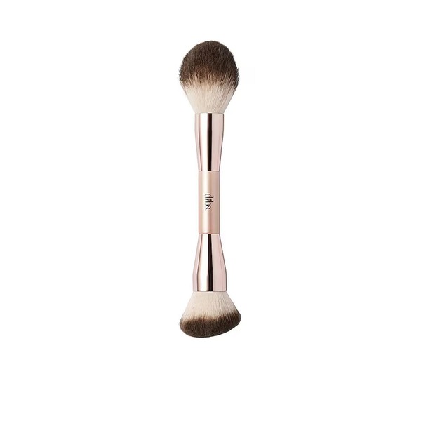 DIBS Beauty Duo Brush Face - Double-Ended Face Brush for