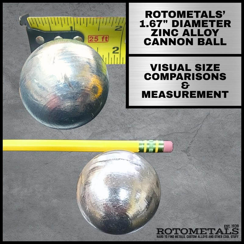 1.67 inch Zinc Cannon Golf Ball Pop Mortar