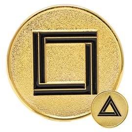 Squid TV Show Games, Gold Plated Metal Commemorative Coin