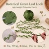 50 Yard(150 Ft) Green Leaf Trim Ribbon Artificial Vines Leaves