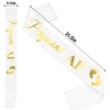 GDTO8820 Pregnant AF Sash,white sash, Baby Shower Mom Sash for