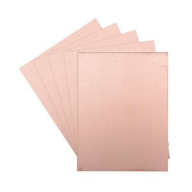 uxcell Double-Sided Copper Clad Laminate PCB Circuit Board, FR4 100x75mm 3.94x2.95 inch, 1.5mm Thickness DIY Prototyping PCB Board, Name Board, 5pcs