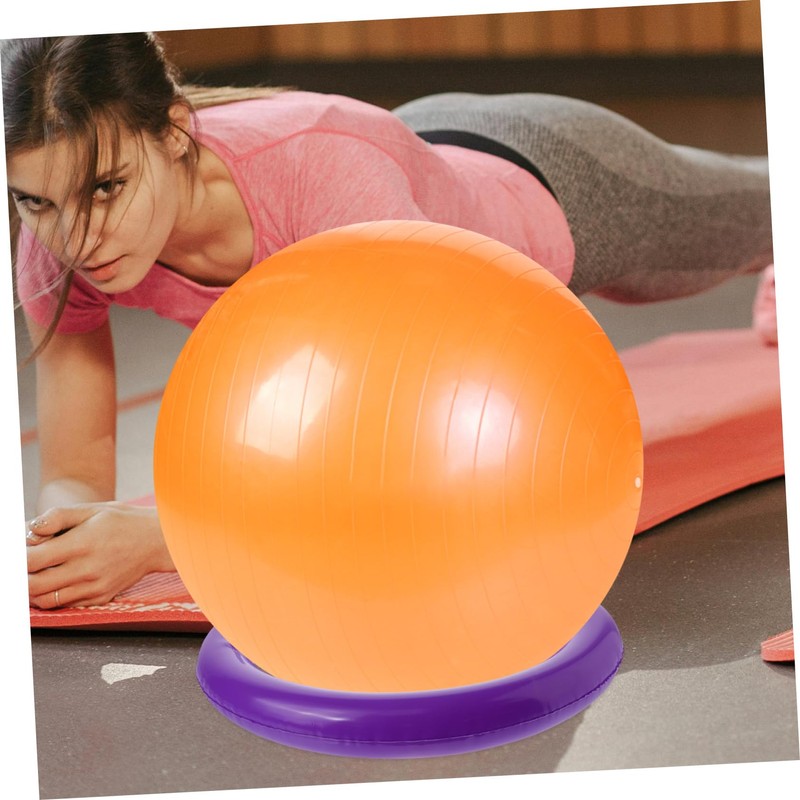 Mipcase Round Yoga Ball Stand Inflatable Stabilizer Base for Secure