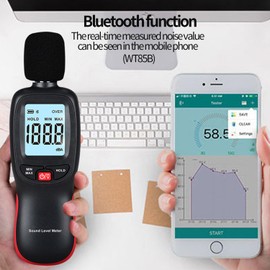 Yiko Sound Level Meter – Digital Portable Volume Meter – 35 dB to 130 dB with LCD Display with Backlight – Noise Meter – Max/Min Data Storage, for DIY Shops