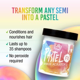 Punky PastelFX Shade Adjustor Semi Permanent Hair Color - Vegan, Cruelty-Free Conditioning Hair Dye, Lasts Up to 35 Washes, 3.5 fl oz