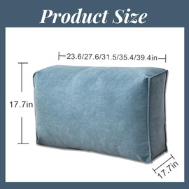 Couch Cushion Sofa Back Cushion with Removable Cover Outdoor Sofa Cushions Replacement Back Couch Cushion Reading Pillow Lumbar Support Pillow Sofa Waist Cushion
