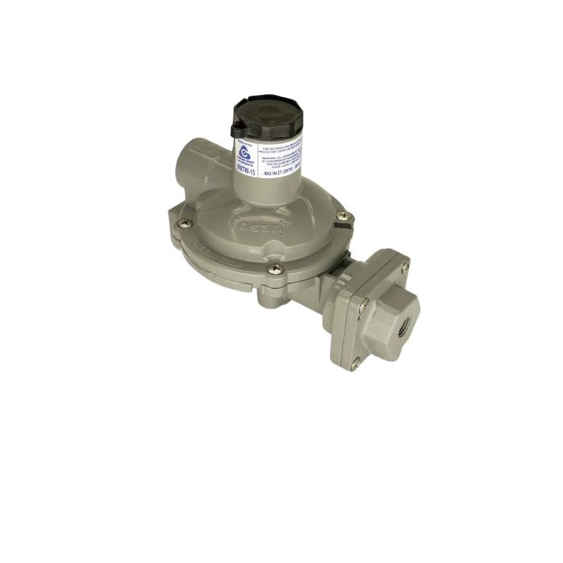 Cavagna Kosan 988TW-15 Twin Stage Propane Regulator 1/4" x 1/2"