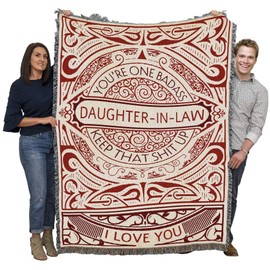 Pure Country Weavers You're One Daughet-in-Law Blanket - Gift Tapestry Throw Woven from Cotton - Made in The USA (72x54)
