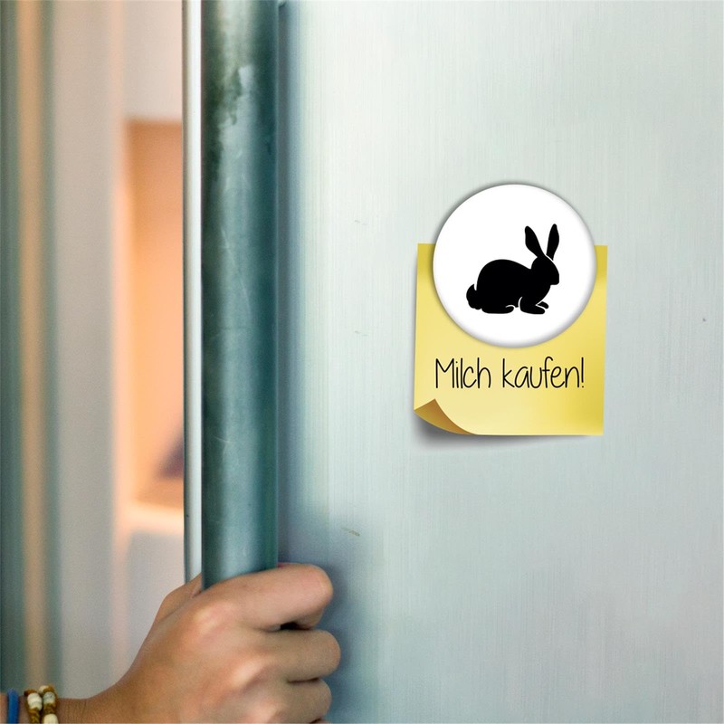 Huuraa Magnet Rabbit Silhouette Gift Fridge Magnet 59 mm Bottle