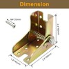 Suiwotin 4pcs Folding Hinge Bracket, Self Locking Hinges 90 Degree