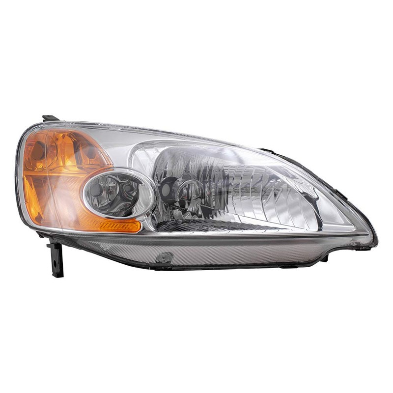 Brock Aftermarket Replacement Passenger Right Halogen Combination Headlight Unit Compatible