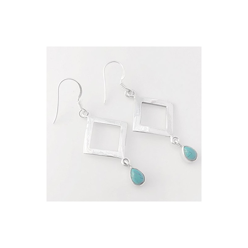 Kanika Jewelry Trove Turquoise Gemstones Solid 925 Sterling Silver Dangle