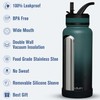 OLDLEY 32 oz Insulated Water Bottle With Straw, Stainless Steel