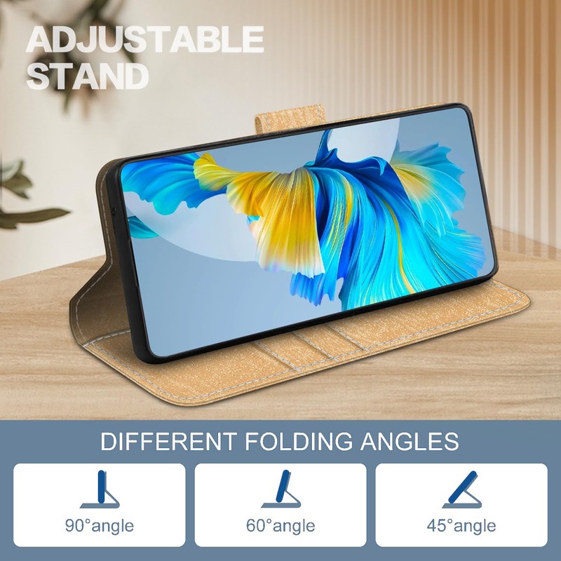Shantime Leather Wallet Case Compatible with AGM G1 Pro, Colorful