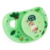 WhisperWilds Adult Sized Pacifier Green Santa Pattern Printed with Case