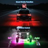 ZONECONA 10Pods Segmented RGB LED Rock Lights Kit with APP/RF
