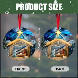 Christmas Ornaments 2024, Funny Christmas Ornaments - Gifts for Men, Women, Gift Ideas, Christmas Tree Decorations, Acrylic Ornaments, Perfect Christmas Decor for Home and Holidays (H)