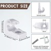 Amyhill 100 Pieces White Wire Shelf Clips Closet Shelves Down