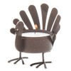 tag 770212 Standing Turkey Tealight, 2.5 x 2.75 x 2.75, Antique Bronze