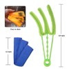 Hiware Window Blind Duster Brush with 5 Microfiber Sleeves -