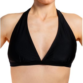Aquarti Women's Bikini Top, Design 041 - To Tie / Black, 40
