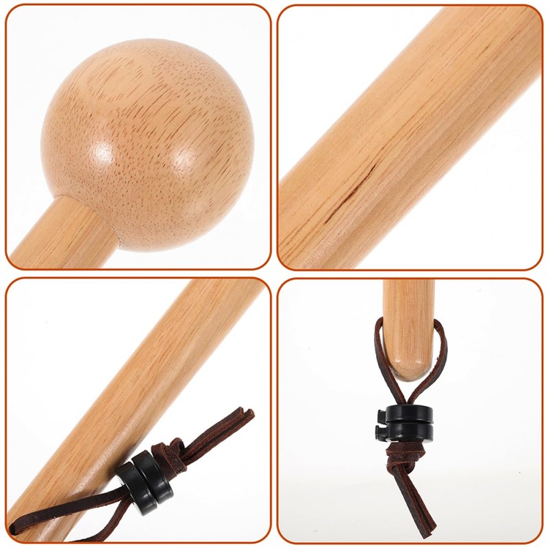 Sosoport 2Pcs Wooden Glove Mallet for Baseball Softball Durable Hammer