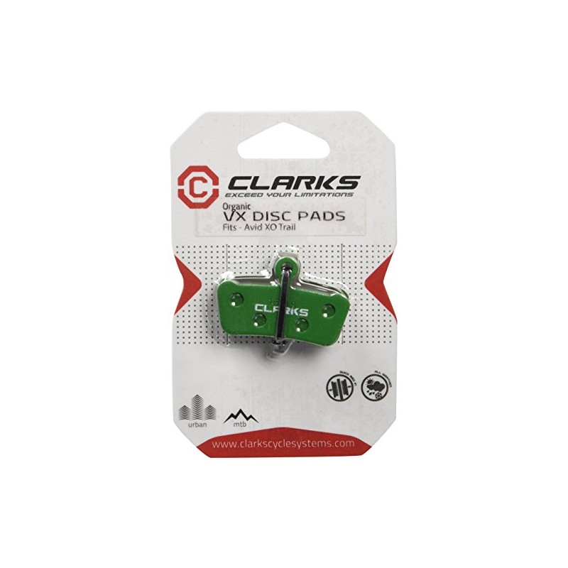 Clarks VX859C Organic Disc Brake Pads for Avid Xo Trail,