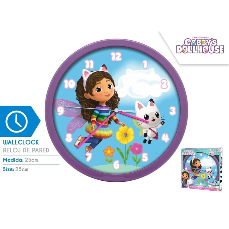 SRV Hub Gabby’s Doll Hanging Wall Clock Non Ticking Arabic