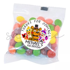 Unbranded FNAF Five Nights Freddys STICKERS for Lollipops birthday party favor goody bag
