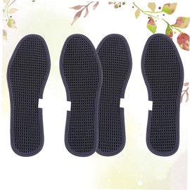 KOMBIUDA Bamboo Charcoal Insoles 2 Pairs Foot Care Shoe Pads for Odor Sweat Reduction Breathable Comfortable Size 43