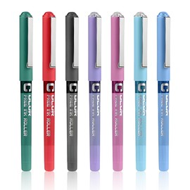7Pcs Colored Gel Rollerball Pen 7 Colours 0.5mm Nib Gel ink Pen Fast Drying, Fine Tip Smooth Writing Pen Suitable for Artists, Students Who Have a Work Plan for School, Office Stationery Supplies