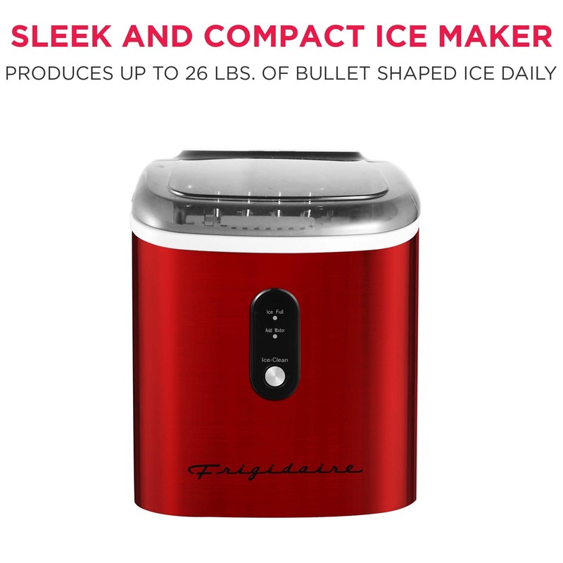 Frigidaire EFIC103 Ice Maker Machine Heavy Duty, 26lb Ice per