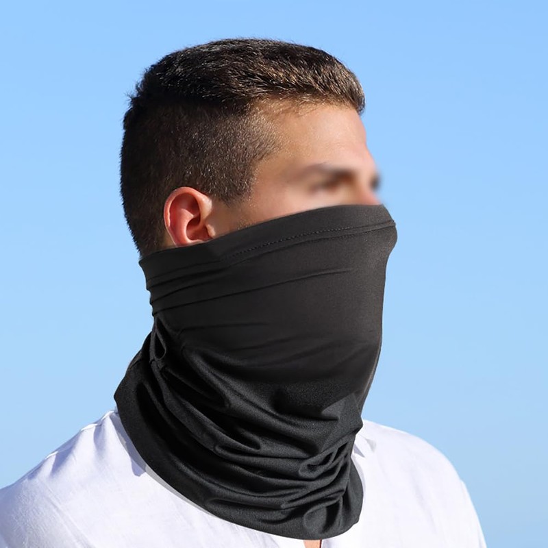 2 Pcs Neck Gaiter Face Cover Scarf Sun Proof Bandana