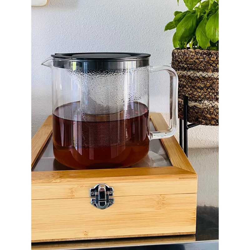 Bredemeijer Emma Teapot 1.3 L with Stainless Steel Filter Transparent
