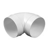 Round Tube System PVC Ventilation Tube Joints Knee Piece T-piece