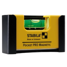 Stabila 11901 Nivel de bolsillo magnético PRO con funda amarilla