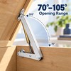 2-Pack Heavy Duty Soft Close Lid Support Hinges with Gas