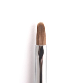 KADS Pure Kolinsky Hair Bristles Acrylic Nail Brush Oval Crimped Shaped RedWood Handle Professional Salon Quality (4#)