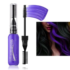 Hair Chalk Combs for Girls | Hair Color Mascara Set - Temporary Hair Color Dye 8 Color, Mascara Hair Chalk Set for Birthday Cosplay, Hair Highlighting Set