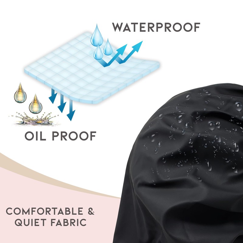 Only Reusable Oil Proof Nightcap, Protective Hair Bonnet and Shower