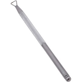 Pusher Stainless Steel Triangle Cuticle Peeler Scraper Remove Gel Nail Polish Nail Art Remover Tool Silver for Manicure Tools for Fingernails Toenails