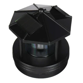 Solar Lighthouse Decor with 360° Rotating Beacon, 4.33x4.13 inch, Motion-Activated IP44 Waterproof LED Light for Garden, Yard, Balcony & Fence – for Outdoor Enthusiasts