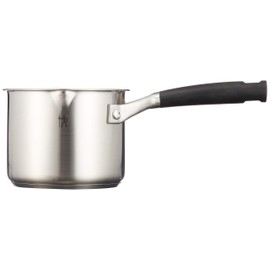 Zwilling J.A. Henckels Japan Polished "HI Style Basic Milk Pot 14 cm 1.5 L" Stainless Steel One-Handed Pot IH Compatible [Japanese Authorized Product] 40580-140 Silver
