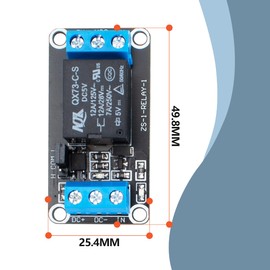 Innfeeltech 6pcs DC 5V Relay Module 1-Channel Relay with Optocoupler High or Low Level Trigger Expansion Board