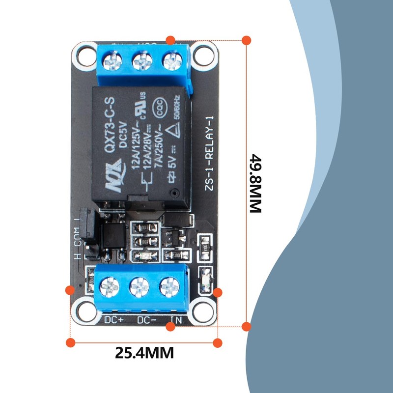Innfeeltech 6pcs DC 5V Relay Module 1-Channel Relay with Optocoupler