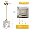 JXJYHL Brass Vintage Glass Pendant Light Crystal Pendant Lights Kitchen